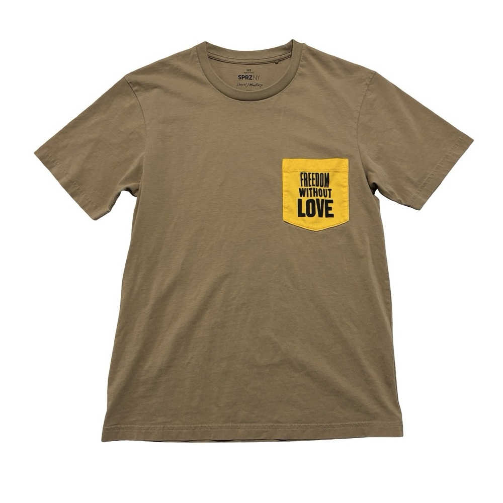 SPRZ NY x  Daniel Martinez x MoMA T SHIRT Brown Size XXS 16 x 23.5